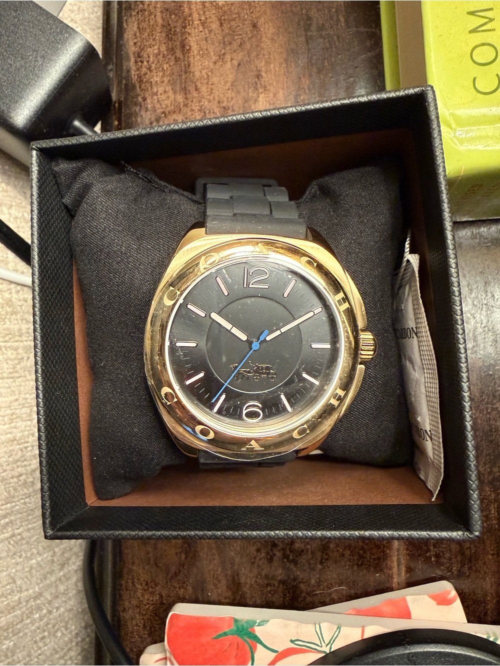 Coach Gold-Black Dial Watch